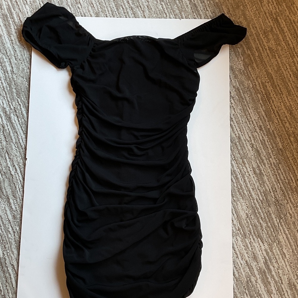Lulu's Chic Black Mini Dress